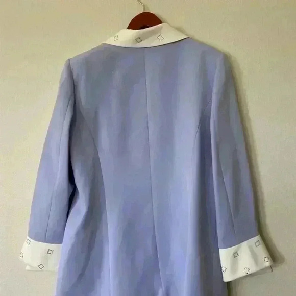 Vintage She’s Line Style 2359 New York Multicolored Blazer Jacket Size 14 Lilac - Picture 8 of 8